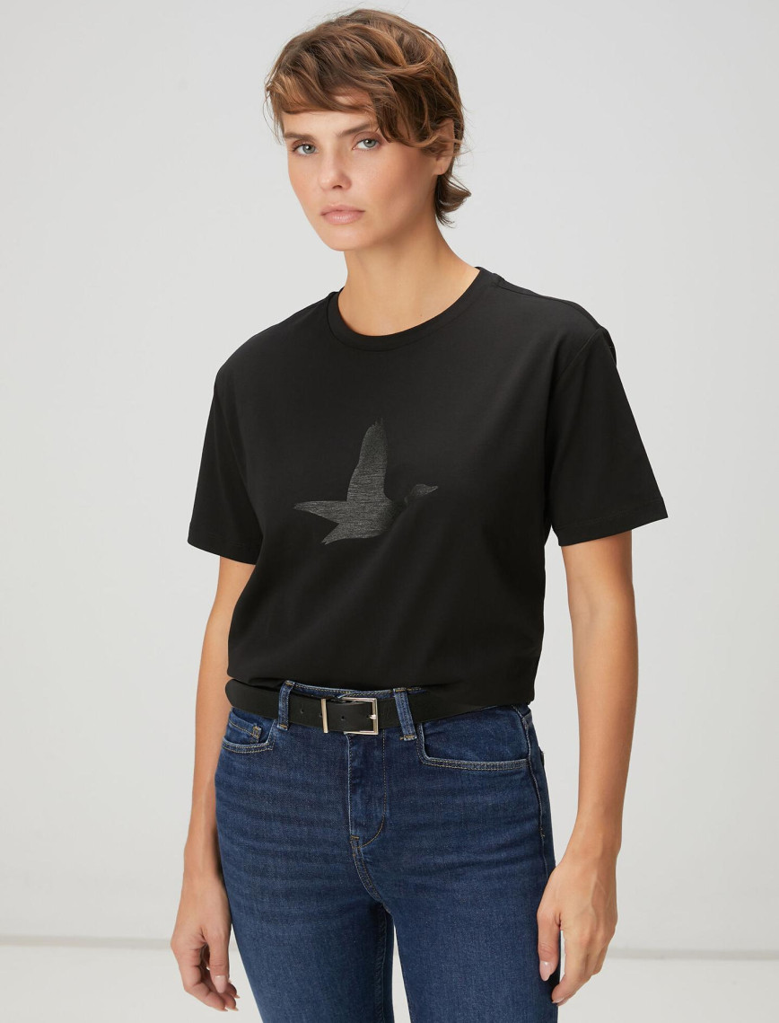 Beymen Club Kadın Siyah T-shirt