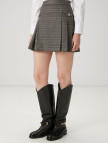 Beymen Club Kadın Gri Ekoseli Şort Etek Beymen Club Kadın Gri Ekoseli Şort Etek
