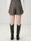 Beymen Club Kadın Gri Ekoseli Şort Etek Beymen Club Kadın Gri Ekoseli Şort Etek