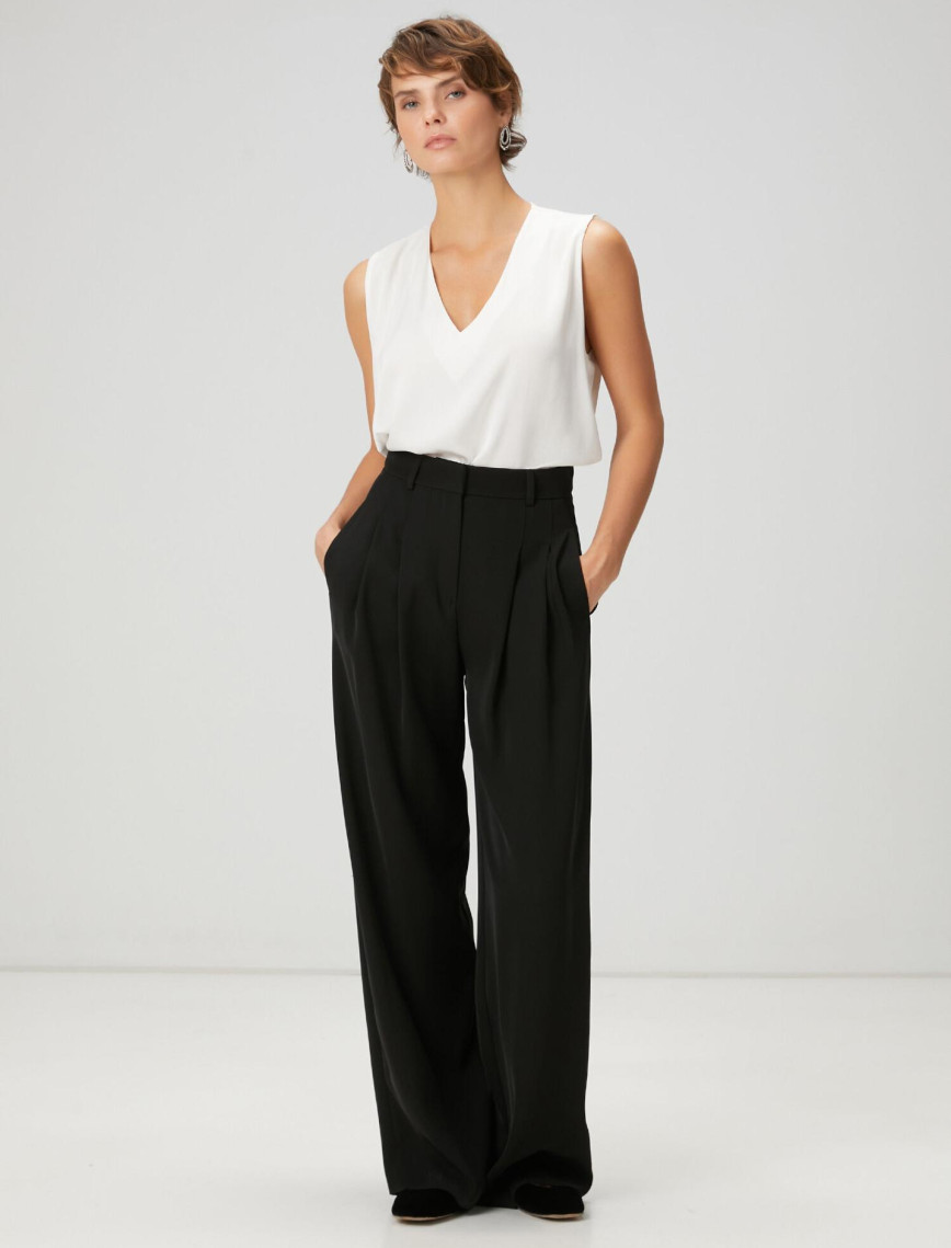 Beymen Club Kadın Siyah Palazzo Pantolon Beymen Club Kadın Siyah Palazzo Pantolon