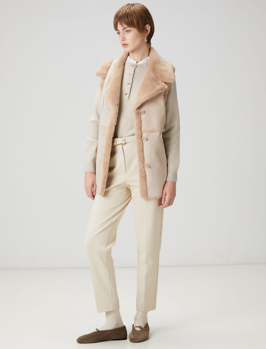 Beymen Club Kadın Taş Suni Kürk Detaylı Yelek Beymen Club Kadın Taş Suni Kürk Detaylı Yelek