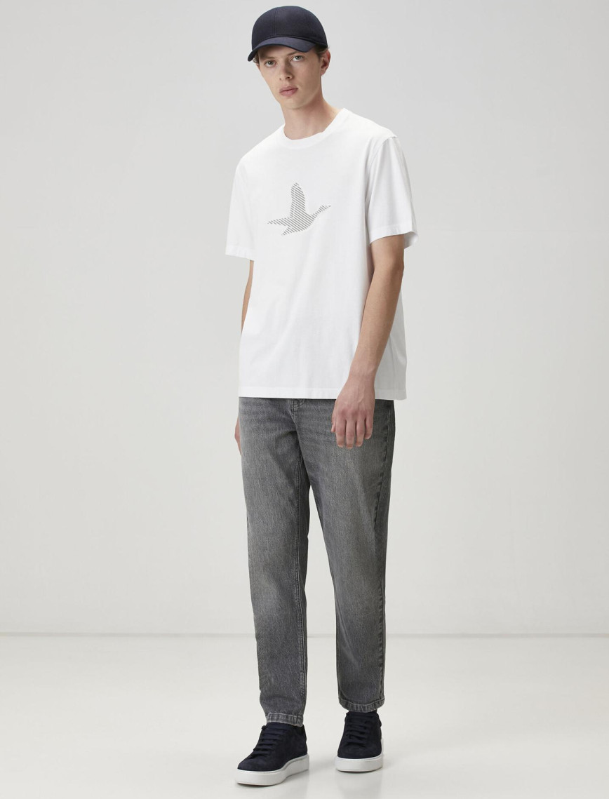 Beymen Club Erkek Beyaz Logo Baskılı T-shirt Beymen Club Erkek Beyaz Logo Baskılı T-shirt