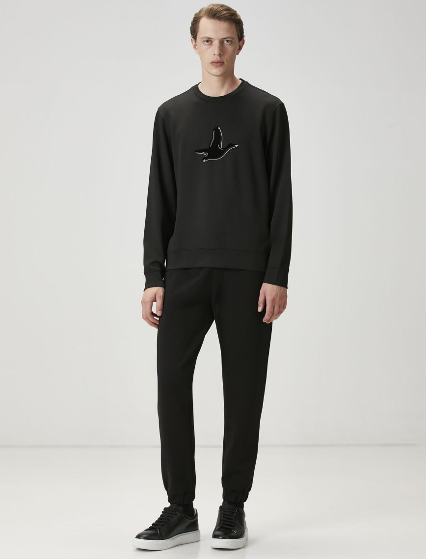 Beymen Club Erkek Siyah Logo Baskı Detaylı Sweatshirt Beymen Club Erkek Siyah Logo Baskı Detaylı Sweatshirt