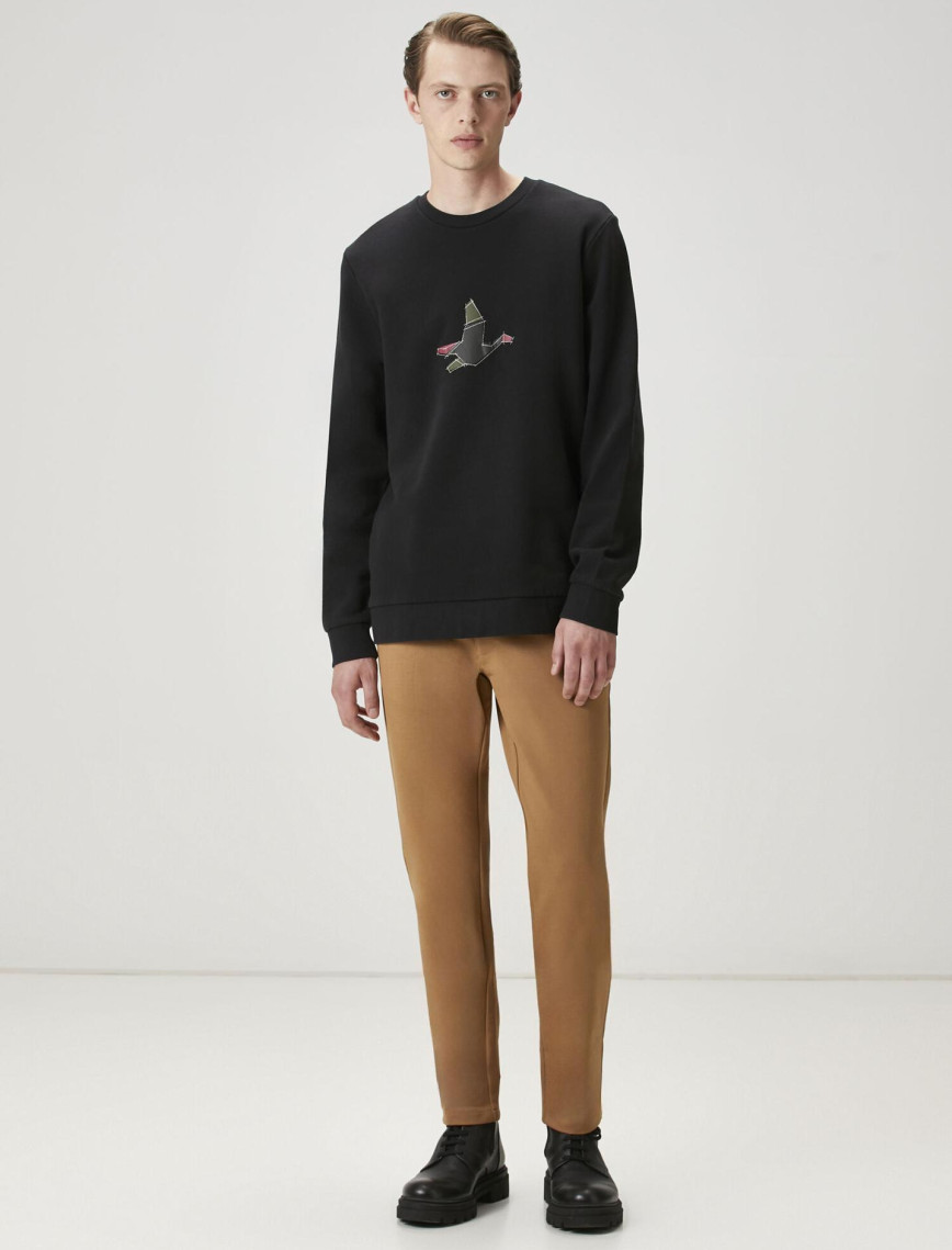 Beymen Club Erkek Siyah Logolu Sweatshirt Beymen Club Erkek Siyah Logolu Sweatshirt