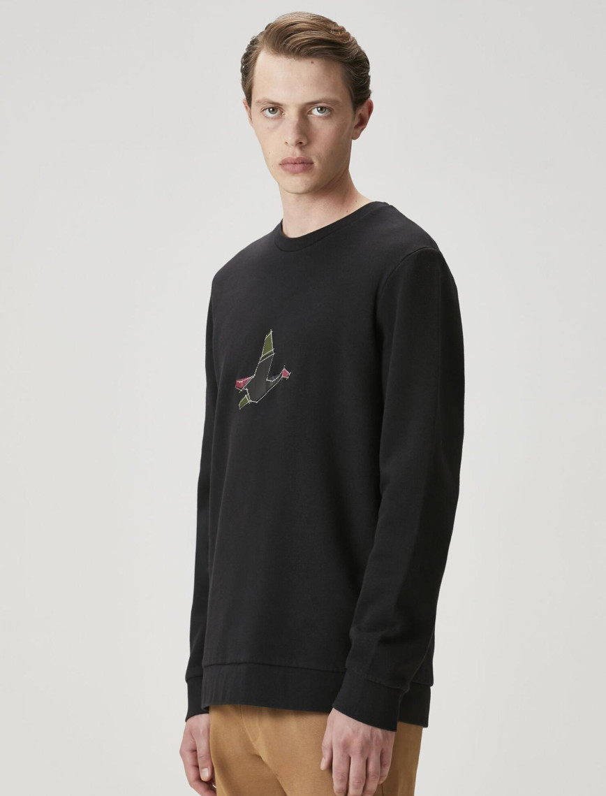 Beymen Club Erkek Siyah Logolu Sweatshirt Beymen Club Erkek Siyah Logolu Sweatshirt