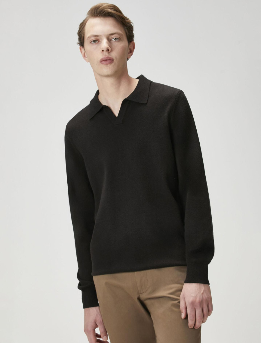 Beymen Club Erkek Siyah Polo Yaka Triko Beymen Club Erkek Siyah Polo Yaka Triko