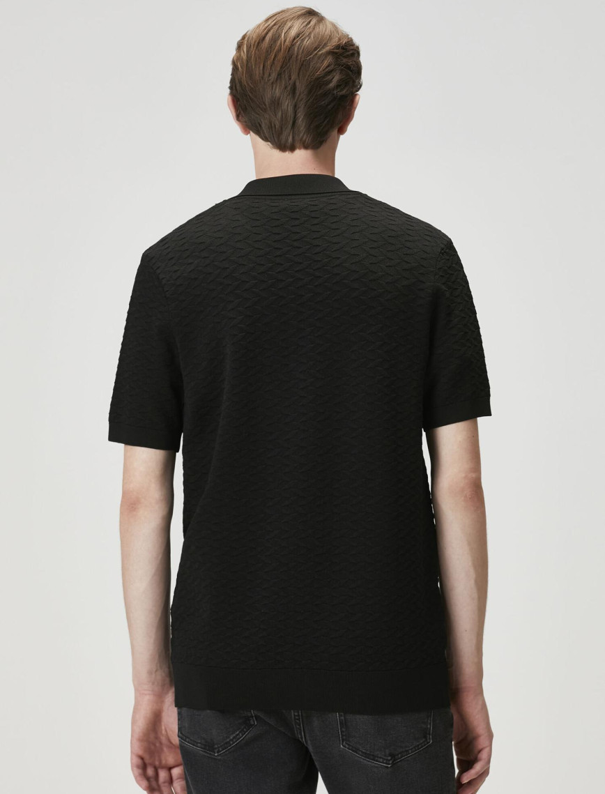 Beymen Club Erkek Siyah Polo Yaka Kısa Kollu Triko Beymen Club Erkek Siyah Polo Yaka Kısa Kollu Triko