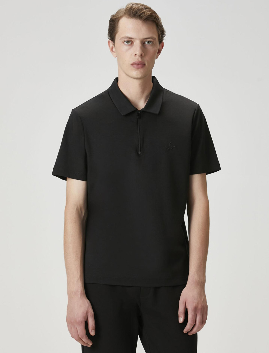 Beymen Club Erkek Comfort Fit Siyah Polo Yaka T-shirt Beymen Club Erkek Comfort Fit Siyah Polo Yaka T-shirt