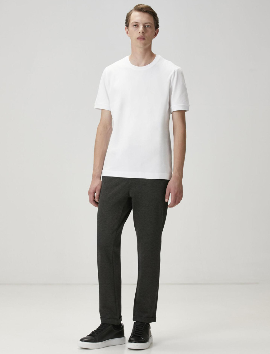 Beymen Club Erkek Kırık Beyaz Logo Baskılı T-shirt Beymen Club Erkek Kırık Beyaz Logo Baskılı T-shirt