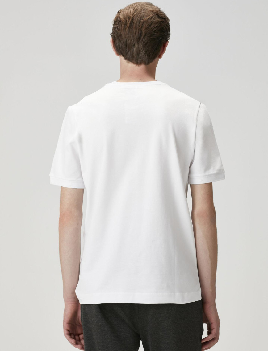 Beymen Club Erkek Kırık Beyaz Logo Baskılı T-shirt Beymen Club Erkek Kırık Beyaz Logo Baskılı T-shirt