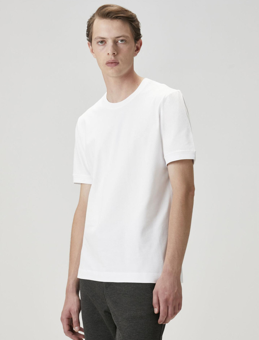 Beymen Club Erkek Kırık Beyaz Logo Baskılı T-shirt Beymen Club Erkek Kırık Beyaz Logo Baskılı T-shirt