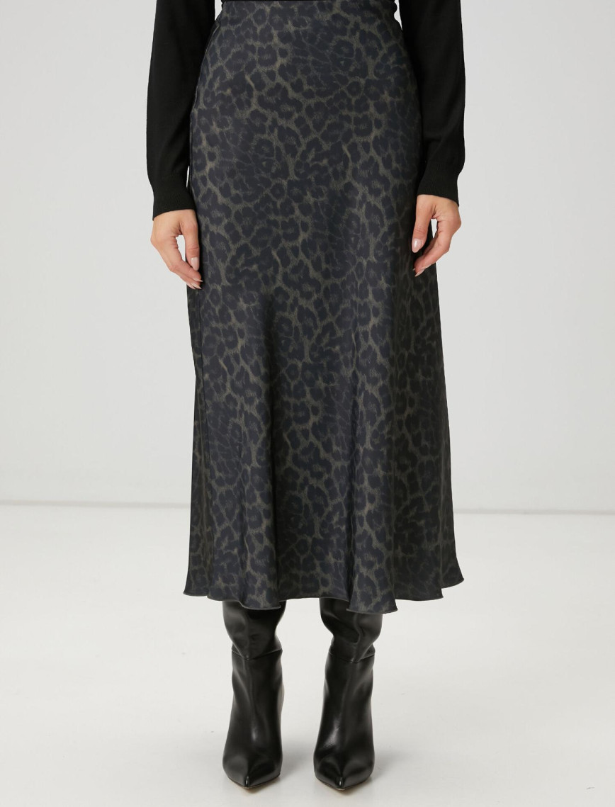 Beymen Club Kadın Hardal Desenli Midi Etek Beymen Club Kadın Hardal Desenli Midi Etek