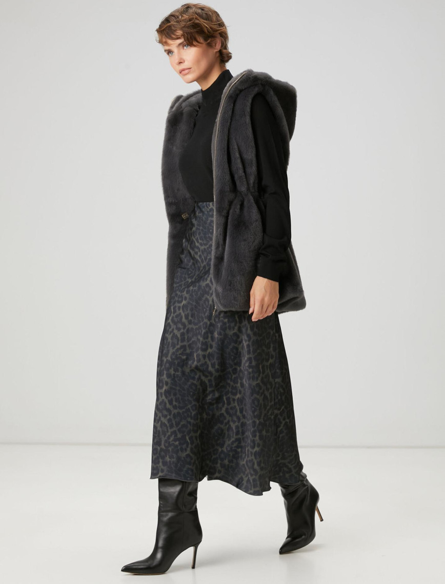 Beymen Club Kadın Hardal Desenli Midi Etek Beymen Club Kadın Hardal Desenli Midi Etek