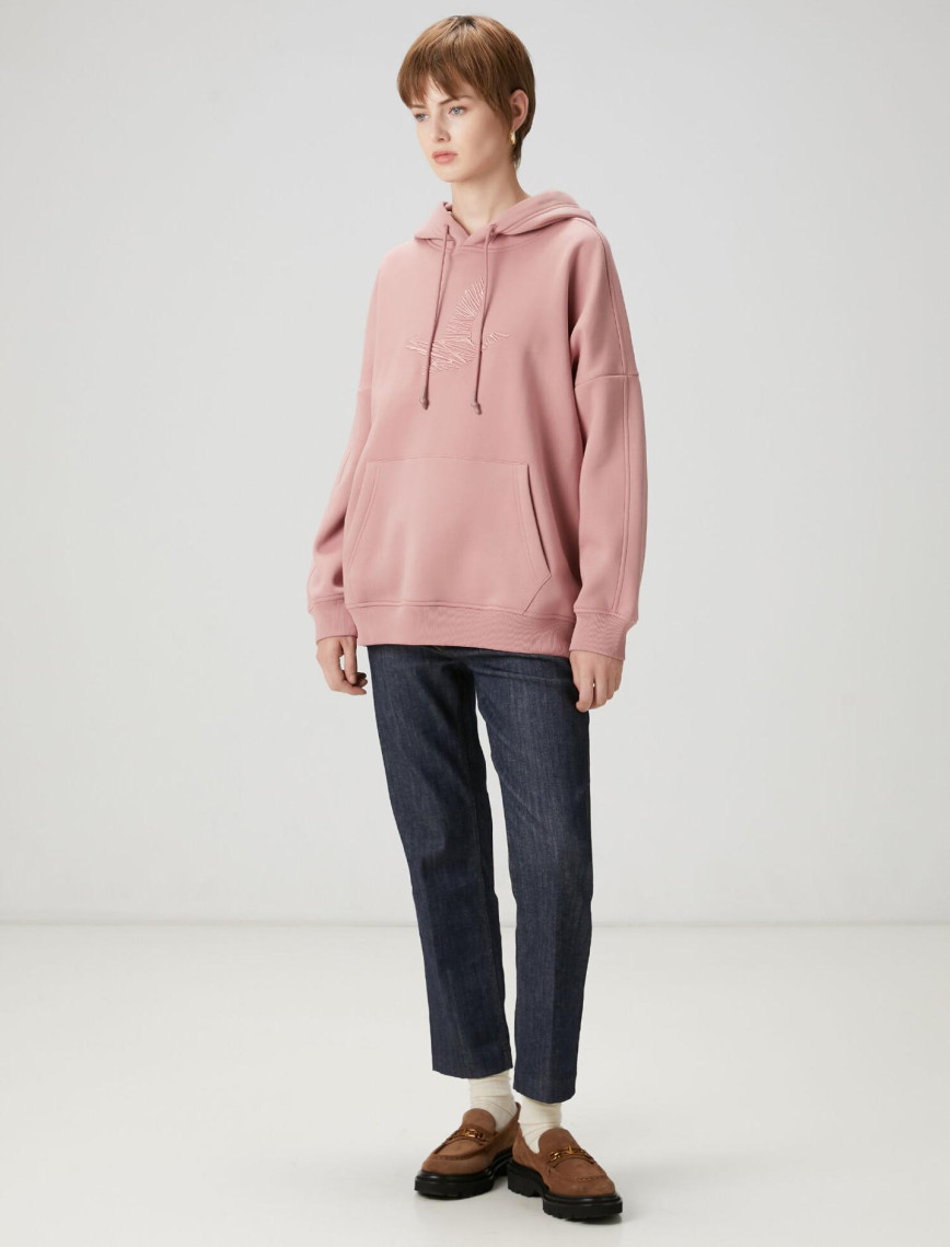 Beymen Club Kadın Gül Kurusu Kapüşonlu Sweatshirt Beymen Club Kadın Gül Kurusu Kapüşonlu Sweatshirt