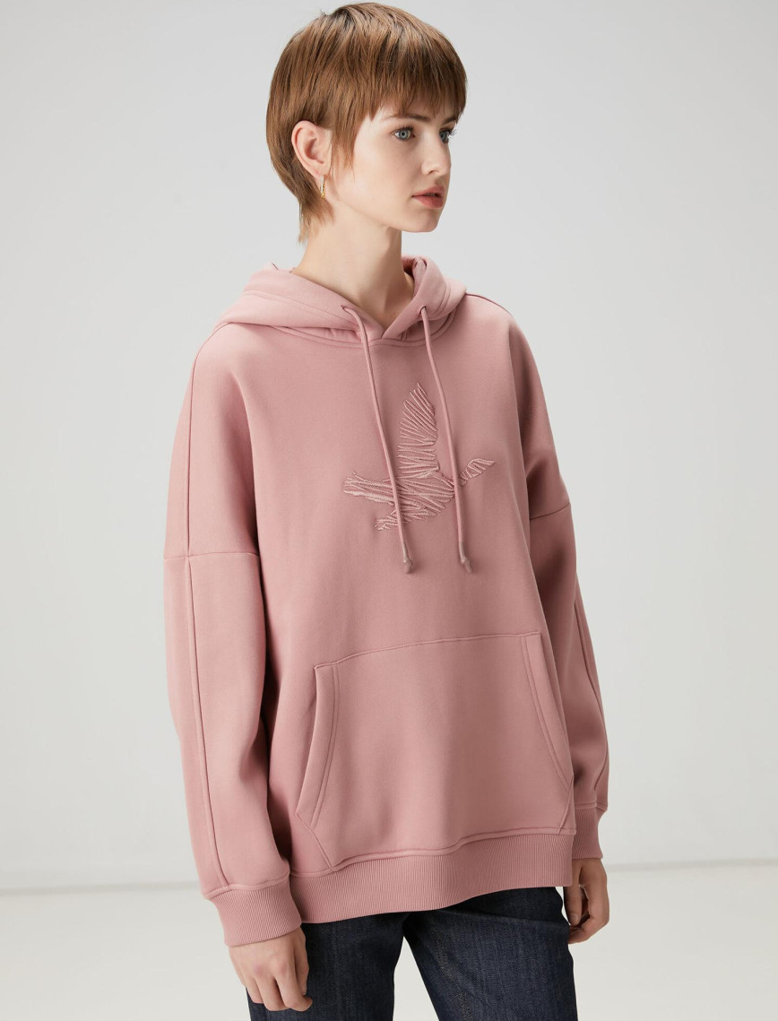 Beymen Club Kadın Gül Kurusu Kapüşonlu Sweatshirt Beymen Club Kadın Gül Kurusu Kapüşonlu Sweatshirt