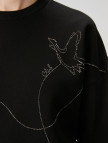 Beymen Club Kadın Siyah Taşlı Sweatshirt Beymen Club Kadın Siyah Taşlı Sweatshirt