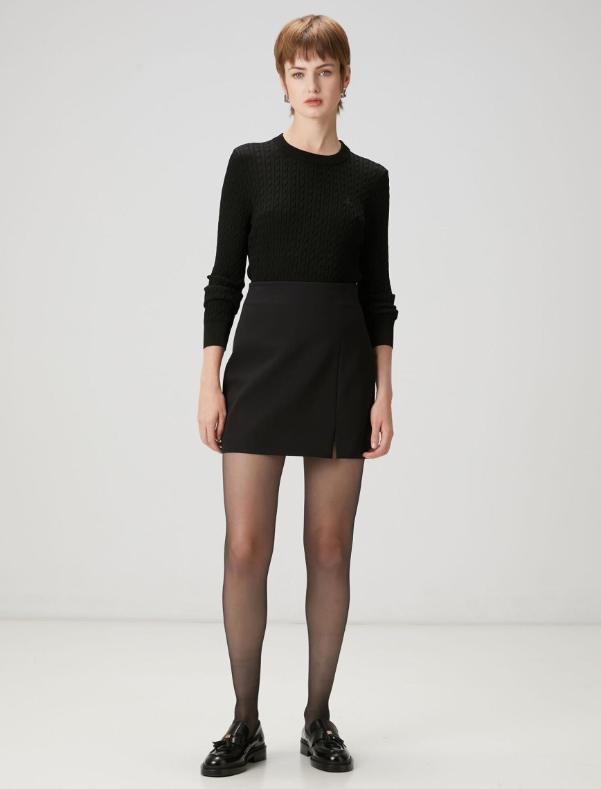 Beymen Club Kadın Siyah Mini Etek Beymen Club Kadın Siyah Mini Etek