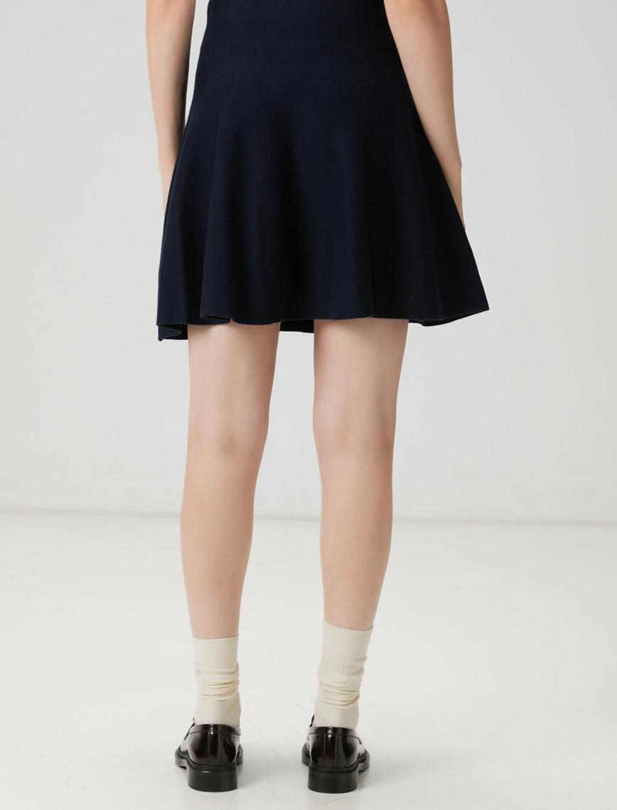 Beymen Club Kadın Lacivert Mini Triko Etek Beymen Club Kadın Lacivert Mini Triko Etek