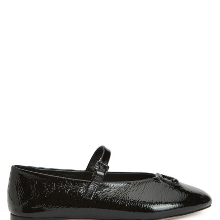 Beymen Club Kadın Siyah Kaz Logolu Rugan Babet