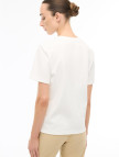%100 Pamuk Ekru Tişört %100 Pamuk Ekru Tişört
