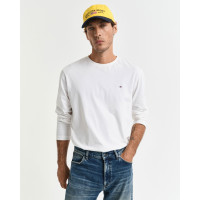 GANT Erkek Beyaz Regular Fit Bisiklet Yaka Uzun Kollu T-Shirt GANT Erkek Beyaz Regular Fit Bisiklet Yaka Uzun Kollu T-Shirt