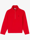 Lacoste Kadın Regular Fit Yarım Fermuarlı Kırmızı Sweatshirt