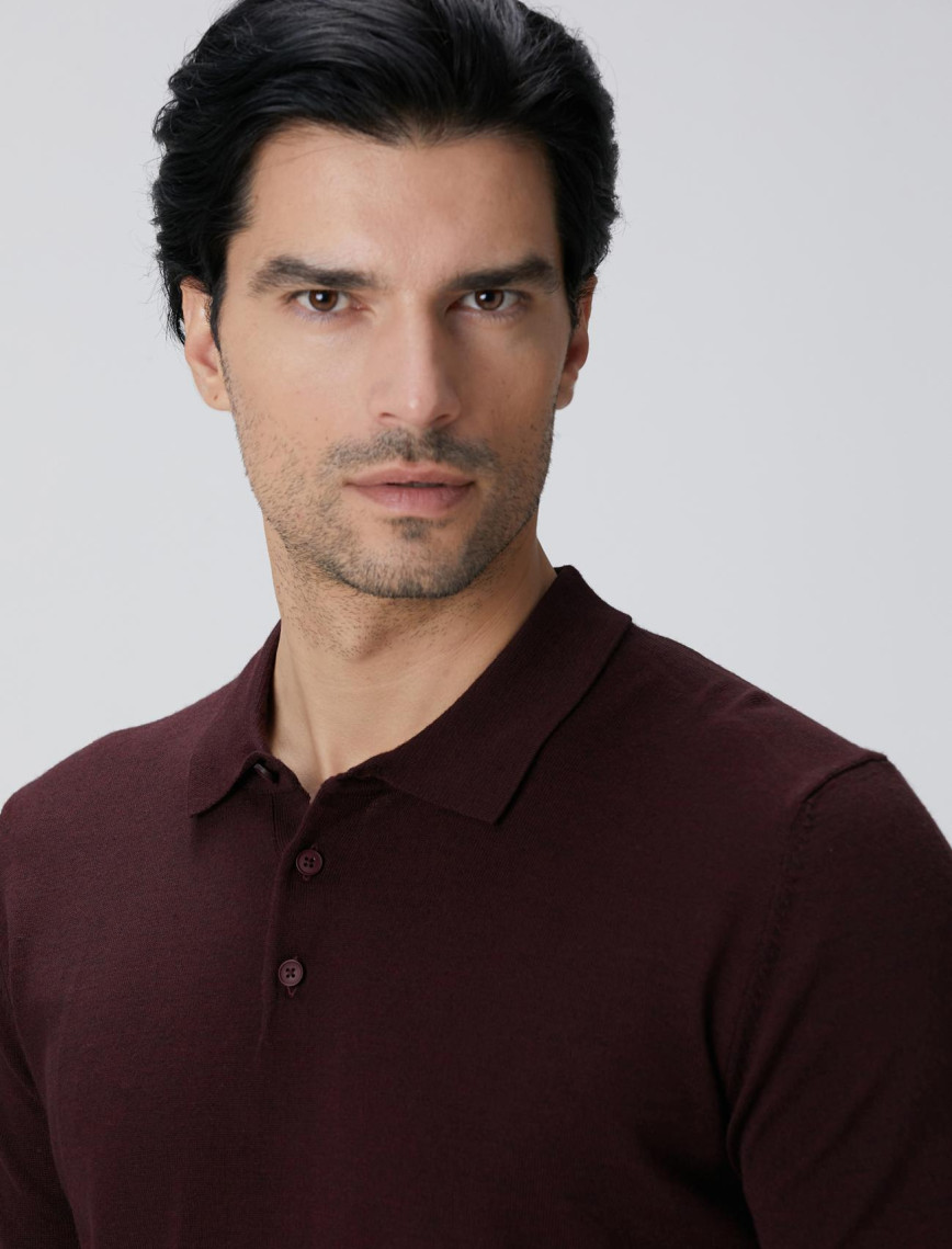 Network Erkek Bordo Yün Karışımlı Triko Kazak Network Erkek Bordo Yün Karışımlı Triko Kazak