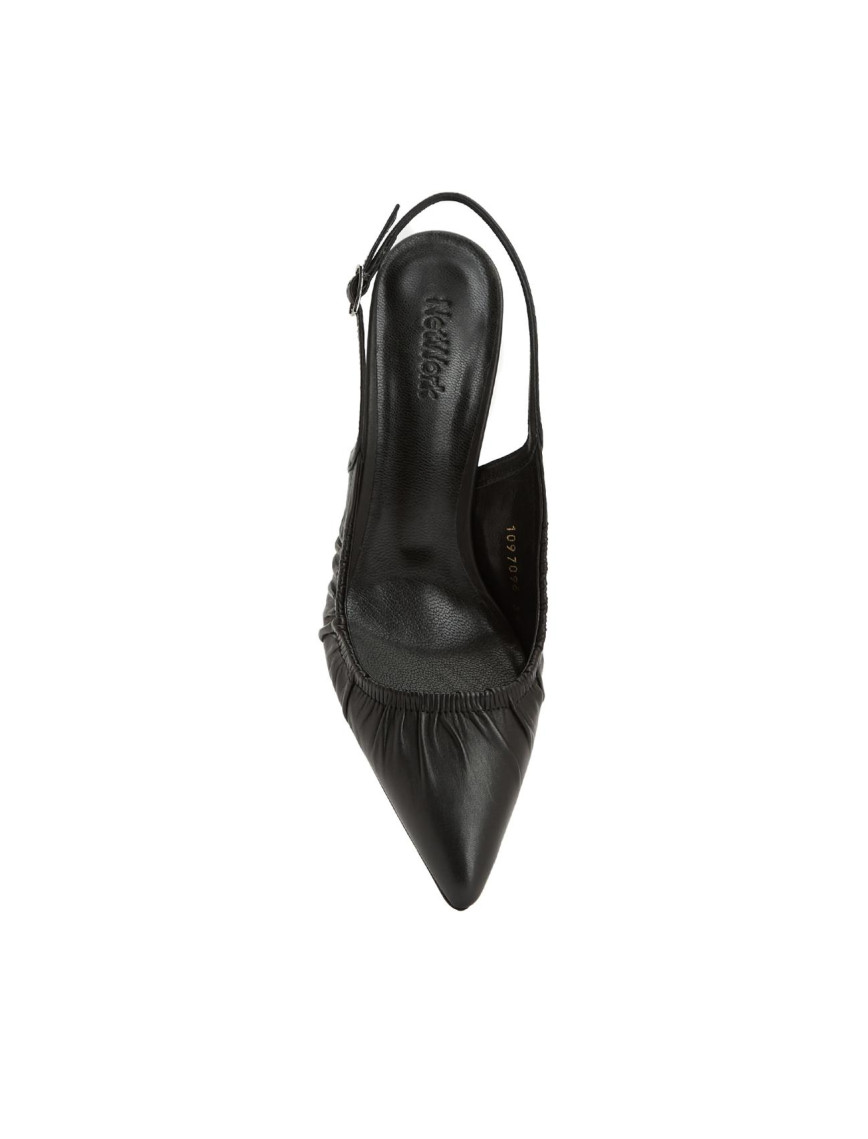 Network Kadın Siyah Deri Topuklu Ayakkabı Network Kadın Siyah Deri Topuklu Ayakkabı