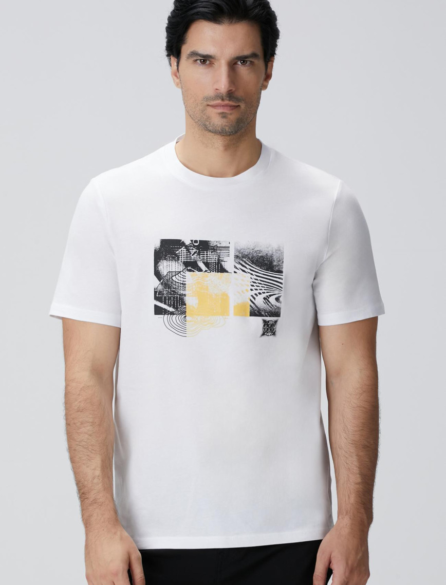 Network Erkek Beyaz T-shirt Network Erkek Beyaz T-shirt