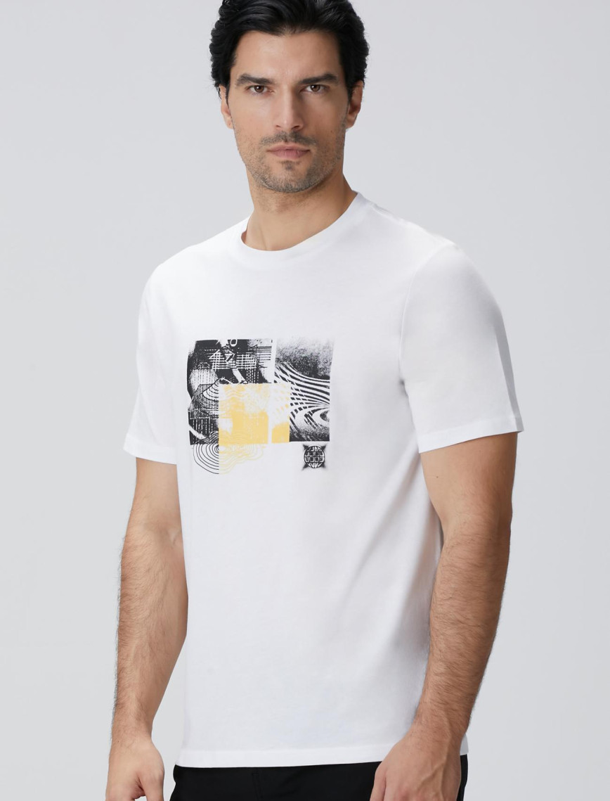 Network Erkek Beyaz T-shirt Network Erkek Beyaz T-shirt