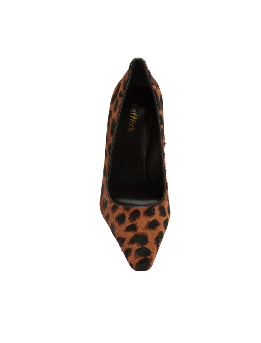 Network Kadın Leopar Desenli Tay Tüyü Topuklu Ayakkabı Network Kadın Leopar Desenli Tay Tüyü Topuklu Ayakkabı