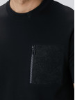 Network Erkek Siyah N-Tech Fermuar Cep Detaylı T-shirt Network Erkek Siyah N-Tech Fermuar Cep Detaylı T-shirt