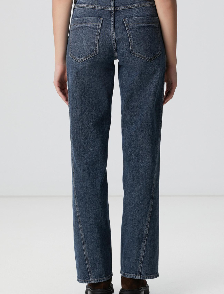 Network Kadın İndigo Straight Kalıp Denim Pantolon Network Kadın İndigo Straight Kalıp Denim Pantolon