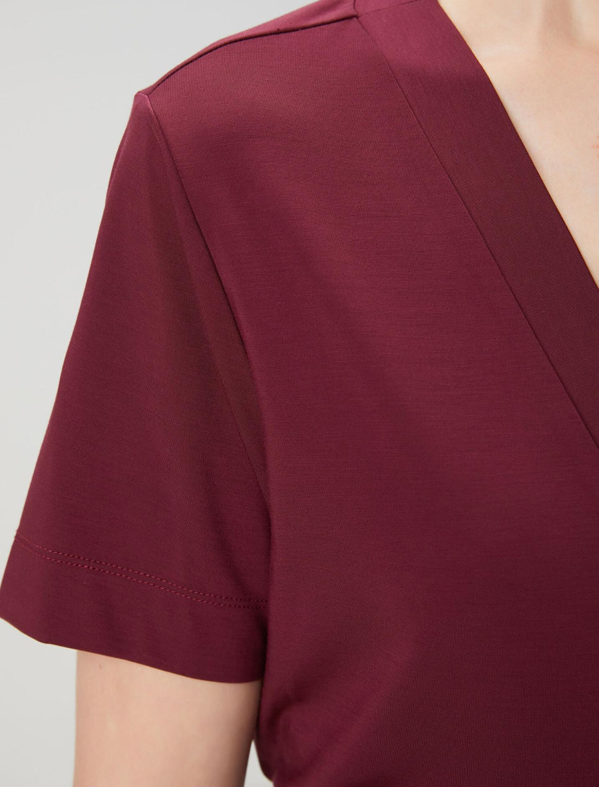 Beymen Club Kadın Bordo T-shirt Beymen Club Kadın Bordo T-shirt