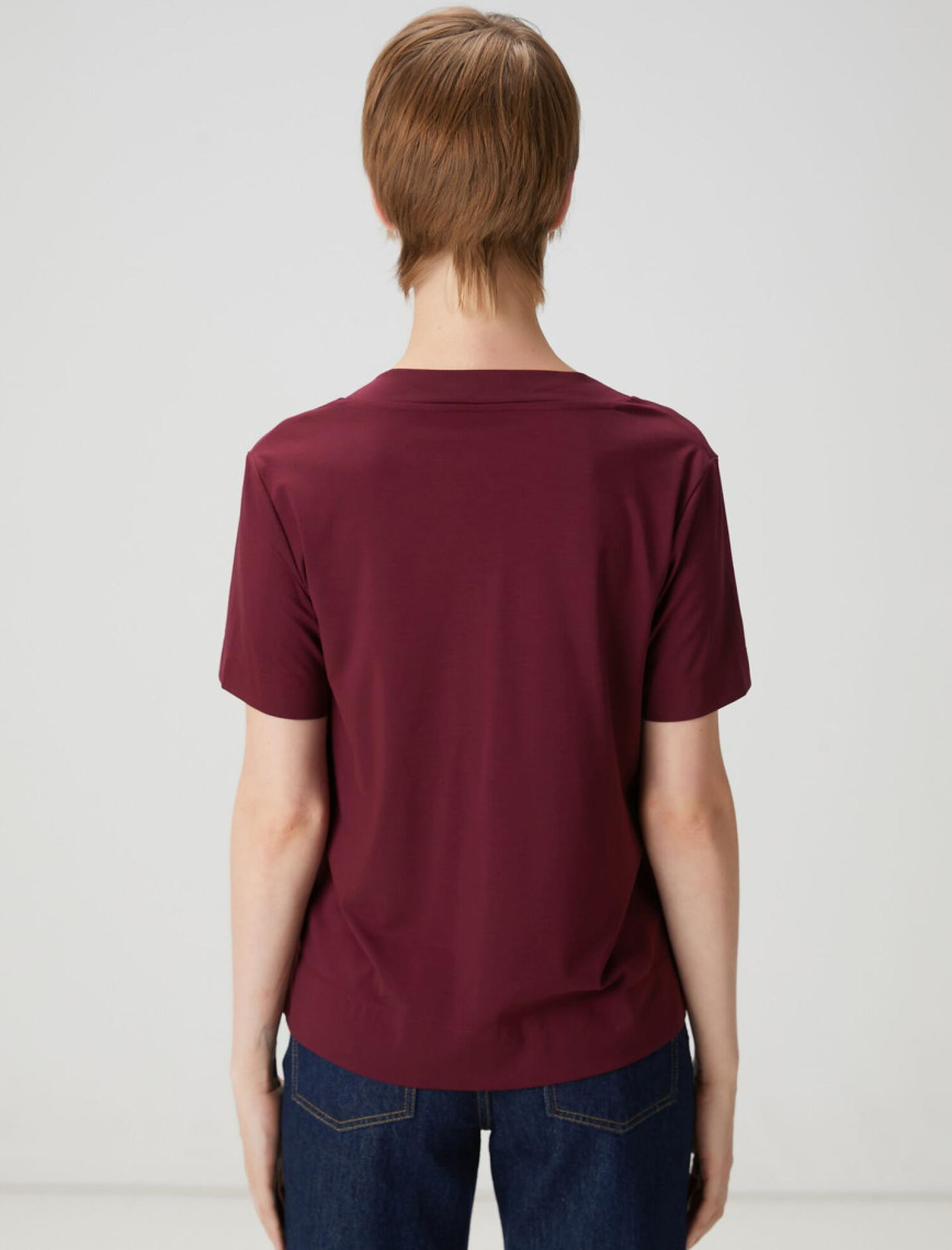 Beymen Club Kadın Bordo T-shirt Beymen Club Kadın Bordo T-shirt