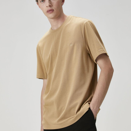 Beymen Club Erkek Relax Fit Deve Tüyü Basic T-shirt