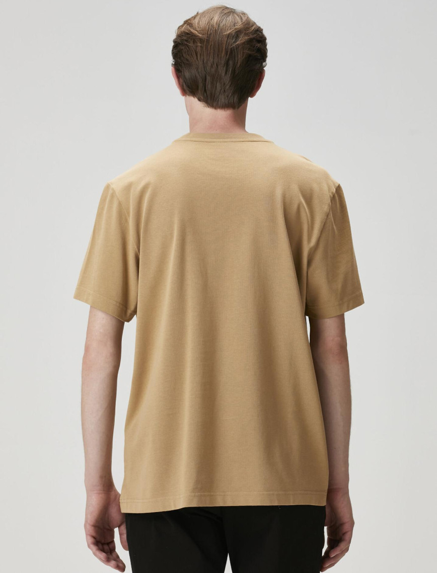 Beymen Club Erkek Relax Fit Deve Tüyü Basic T-shirt