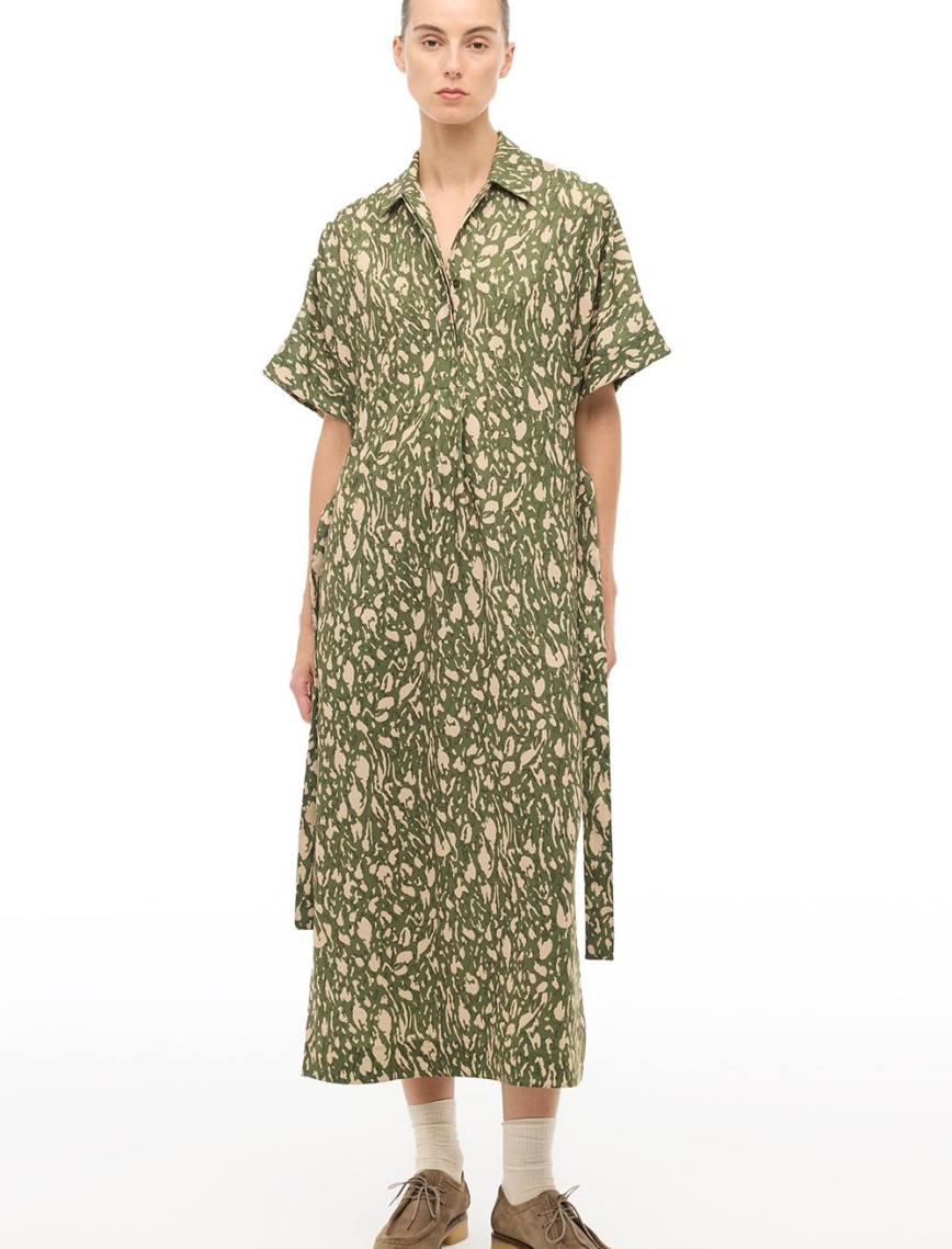 Çok Renkli Bilek Boy Elbise Çok Renkli Bilek Boy Elbise