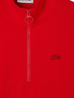 Lacoste Kadın Regular Fit Yarım Fermuarlı Kırmızı Sweatshirt