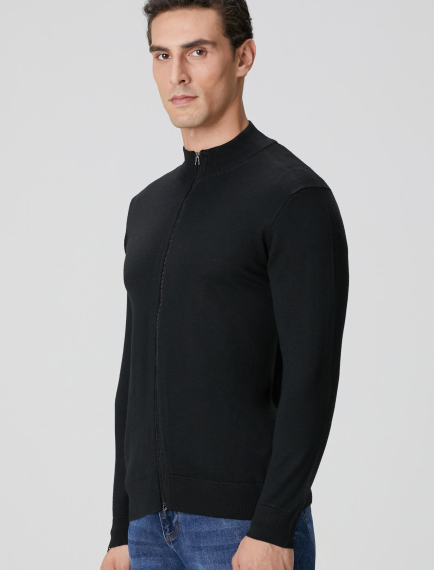 Network Erkek Siyah Yün Karışımlı Triko Hırka Network Erkek Siyah Yün Karışımlı Triko Hırka