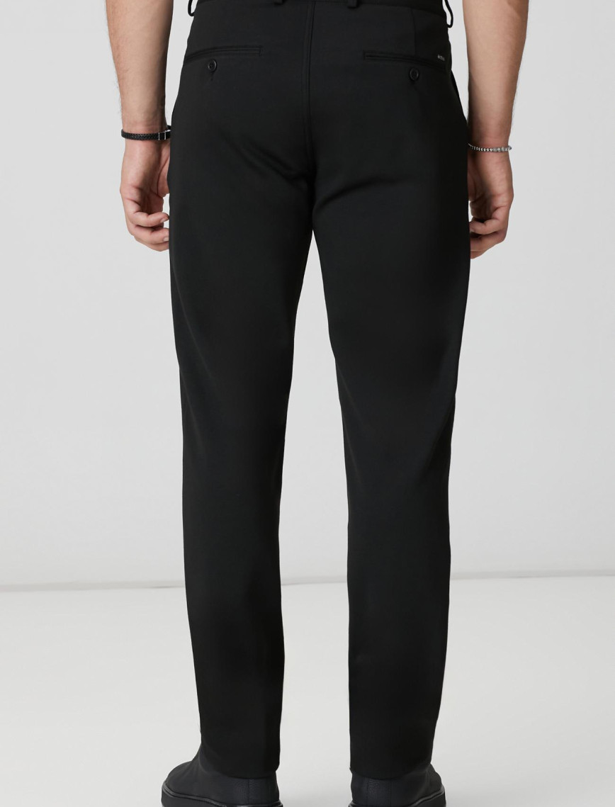 Network Erkek Siyah Diyagonal Örme Pantolon Network Erkek Siyah Diyagonal Örme Pantolon