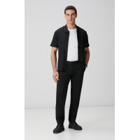 Network Erkek Siyah Diyagonal Örme Pantolon Network Erkek Siyah Diyagonal Örme Pantolon