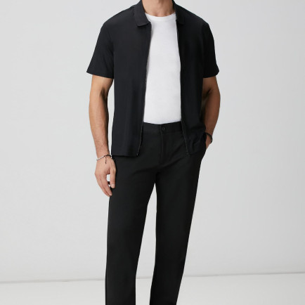 Network Erkek Siyah Diyagonal Örme Pantolon Network Erkek Siyah Diyagonal Örme Pantolon