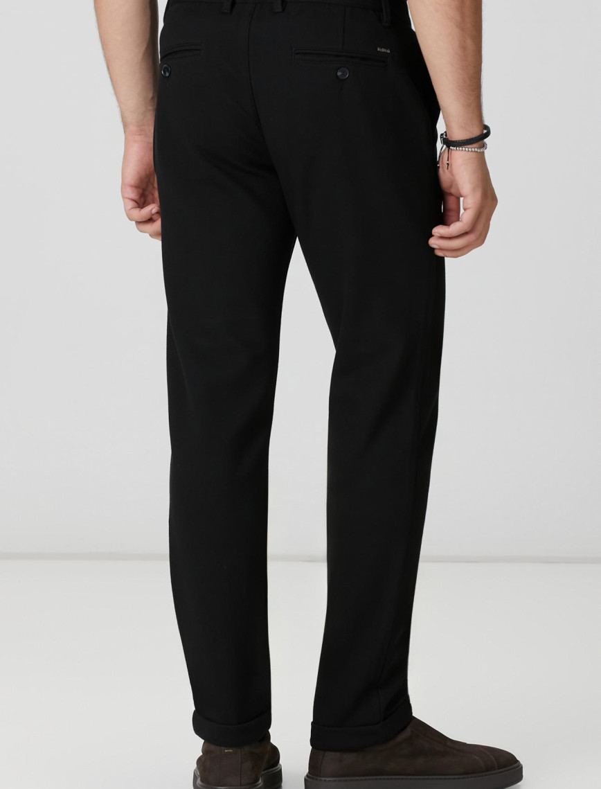 Network Erkek Siyah Diyagonal Desenli Pantolon Network Erkek Siyah Diyagonal Desenli Pantolon