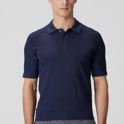 Network Erkek Lacivert Polo Yaka Triko Kazak