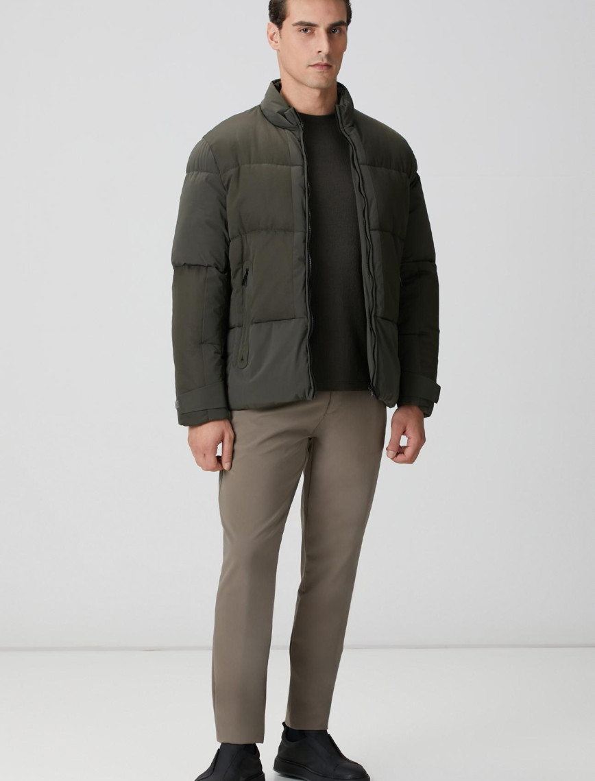 Network Erkek Haki Jakarlı T-shirt Network Erkek Haki Jakarlı T-shirt