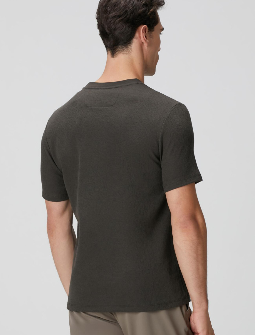 Network Erkek Haki Jakarlı T-shirt Network Erkek Haki Jakarlı T-shirt