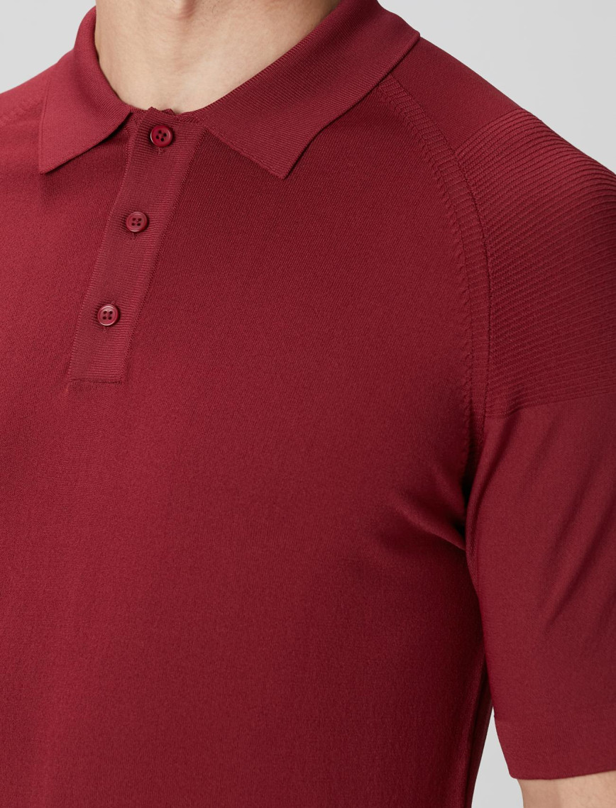 Network Erkek Bordo Polo Yaka Triko Kazak Network Erkek Bordo Polo Yaka Triko Kazak