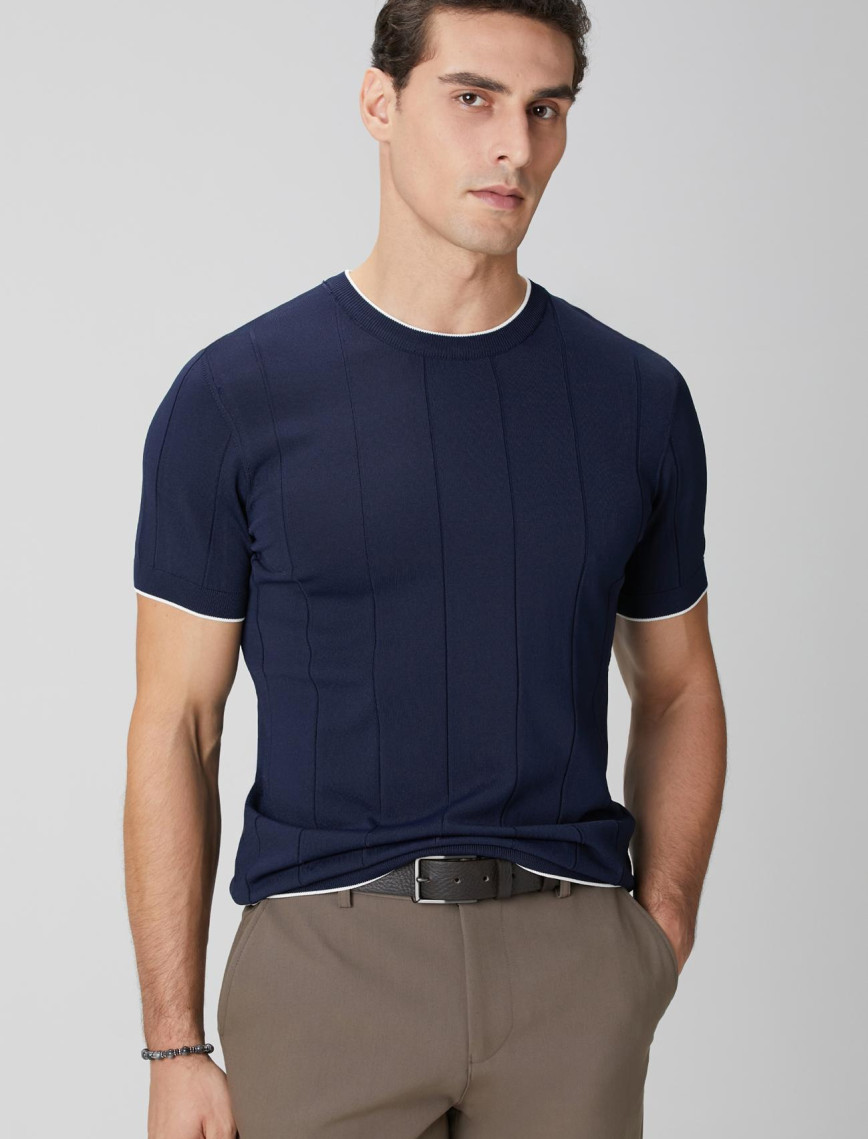 Network Erkek Lacivert Triko Kazak Network Erkek Lacivert Triko Kazak