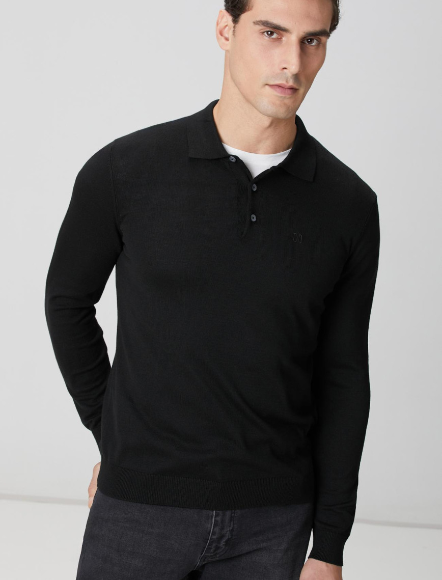 Network Erkek Siyah Triko Kazak Network Erkek Siyah Triko Kazak